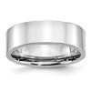 Chisel Cobalt Flat Polished 7mm Band