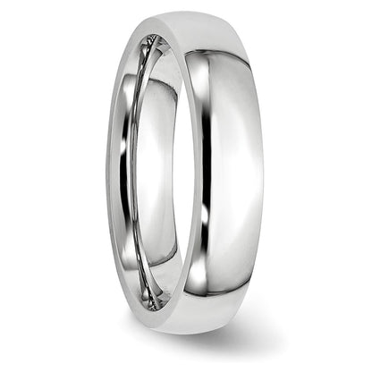 Chisel Cobalt Polished 5mm Half Round Band