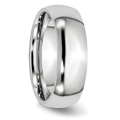Chisel Cobalt Polished 7mm Half Round Band