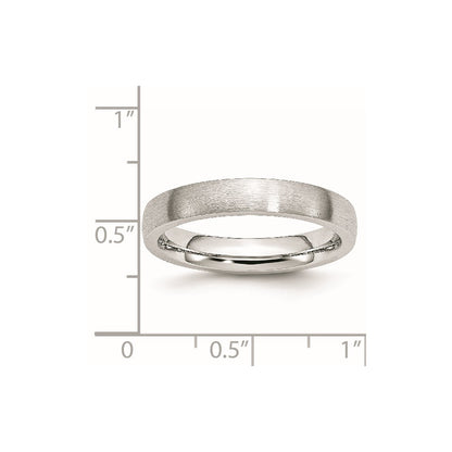 Chisel Cobalt Satin 4mm Half Round Band