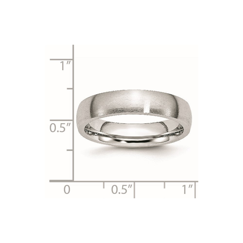 Chisel Cobalt Satin 5mm Half Round Band