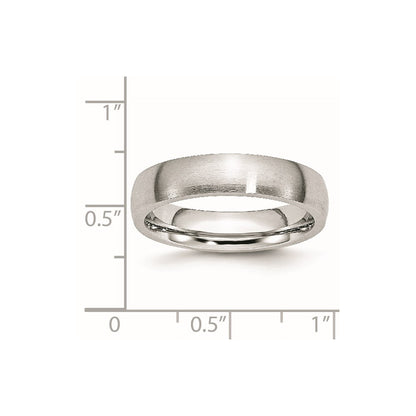 Chisel Cobalt Satin 5mm Half Round Band