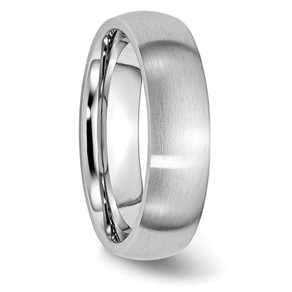 Chisel Cobalt Satin 6mm Half Round Band