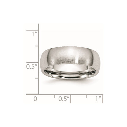 Chisel Cobalt Satin 7mm Half Round Band