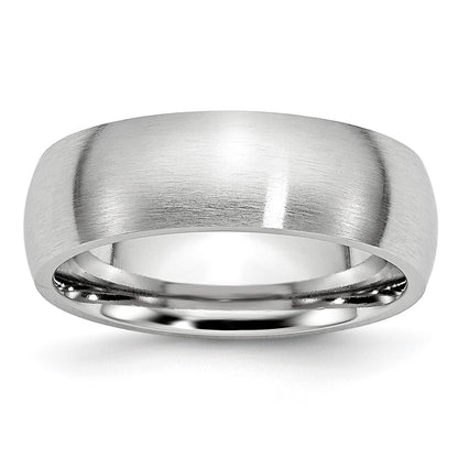 Chisel Cobalt Satin 7mm Half Round Band