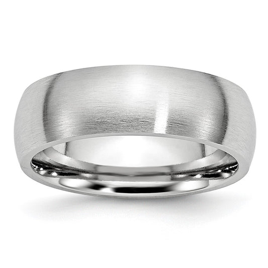 Chisel Cobalt Satin 7mm Half Round Band