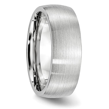 Chisel Cobalt Satin 8mm Half Round Band