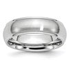 Chisel Cobalt Satin and Polished 7mm Ridged Edge Band