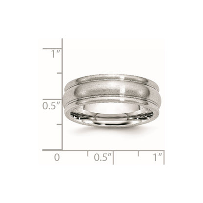 Chisel Cobalt Satin 7mm Rounded Edge Band