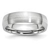 Chisel Cobalt Sterling Silver Inlay Satin 6mm Band