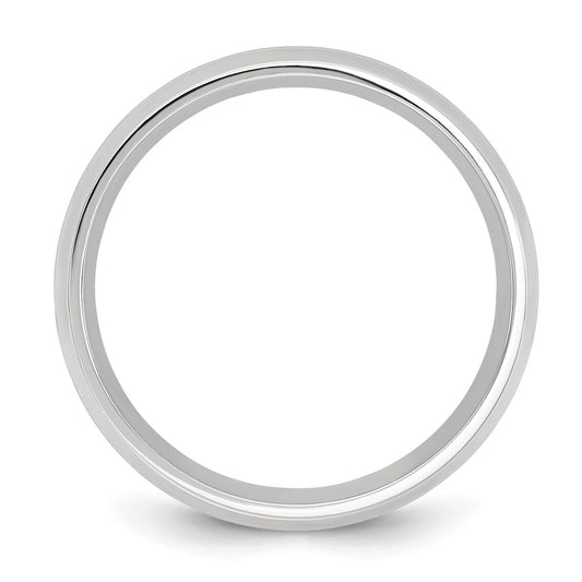 Chisel Cobalt Polished Grooved 8mm Band