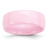 Chisel Ceramic Pink 8mm Polished Band