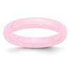 Chisel Ceramic Pink 4mm Polished Band