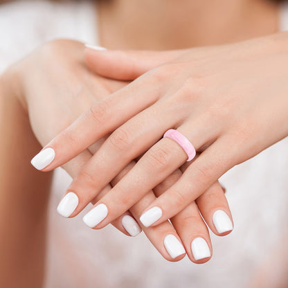 Chisel Ceramic Pink 6mm Polished Band