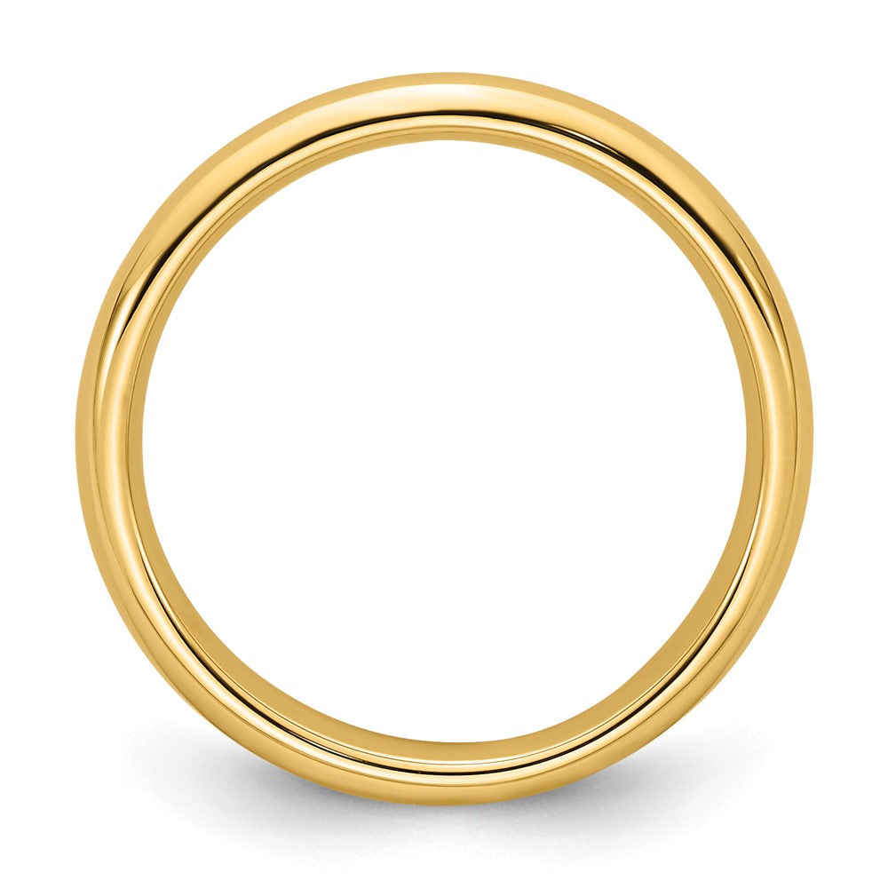 10k Yellow Gold 3mm Standard Weight Comfort Fit Wedding Band Size 7