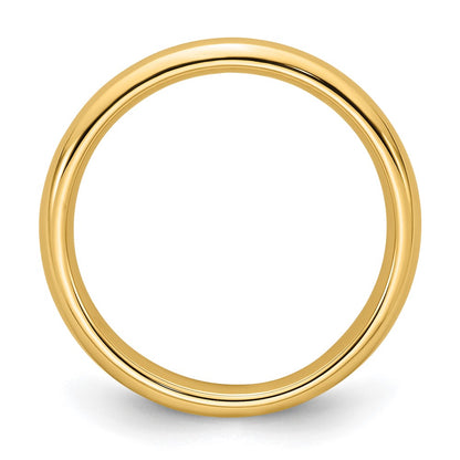 10k Yellow Gold 3mm Standard Weight Comfort Fit Wedding Band Size 12.5