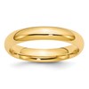 14k Yellow Gold 4mm Standard Weight Comfort Fit Wedding Band Size 13