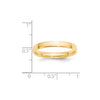 14k Yellow Gold 3mm Lightweight Comfort Fit Wedding Band Size 9