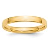 14k Yellow Gold 3mm Lightweight Comfort Fit Wedding Band Size 8