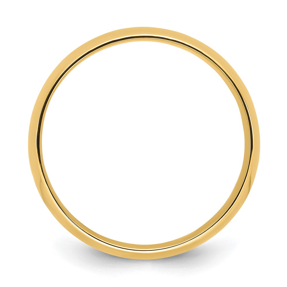 14k Yellow Gold 8mm Lightweight Comfort Fit Wedding Band Size 6