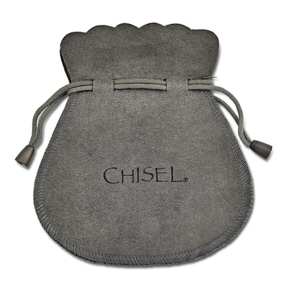 Chisel Stainless Steel Polished Yellow IP-plated Hoop Earrings