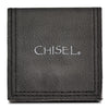 Chisel Stainless Steel Brushed Black IP-plated with CZ Signet Ring