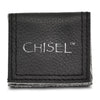Chisel Titanium Brushed and Polished 8mm Grooved Ridged Edge Band