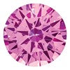 7mm Round Lab Created Pink Sapphire