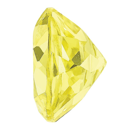 6.5mm Round Lab Created Yellow Sapphire