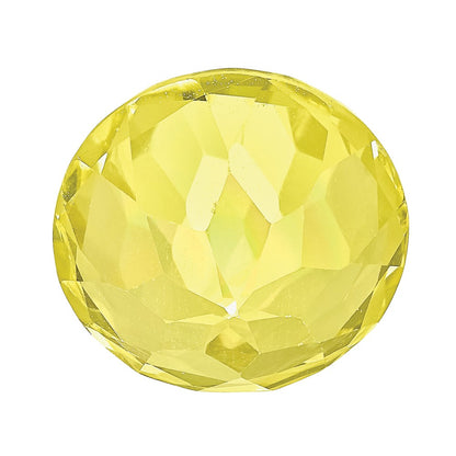 6.5mm Round Lab Created Yellow Sapphire