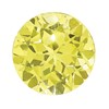 8mm Round Lab Created Yellow Sapphire
