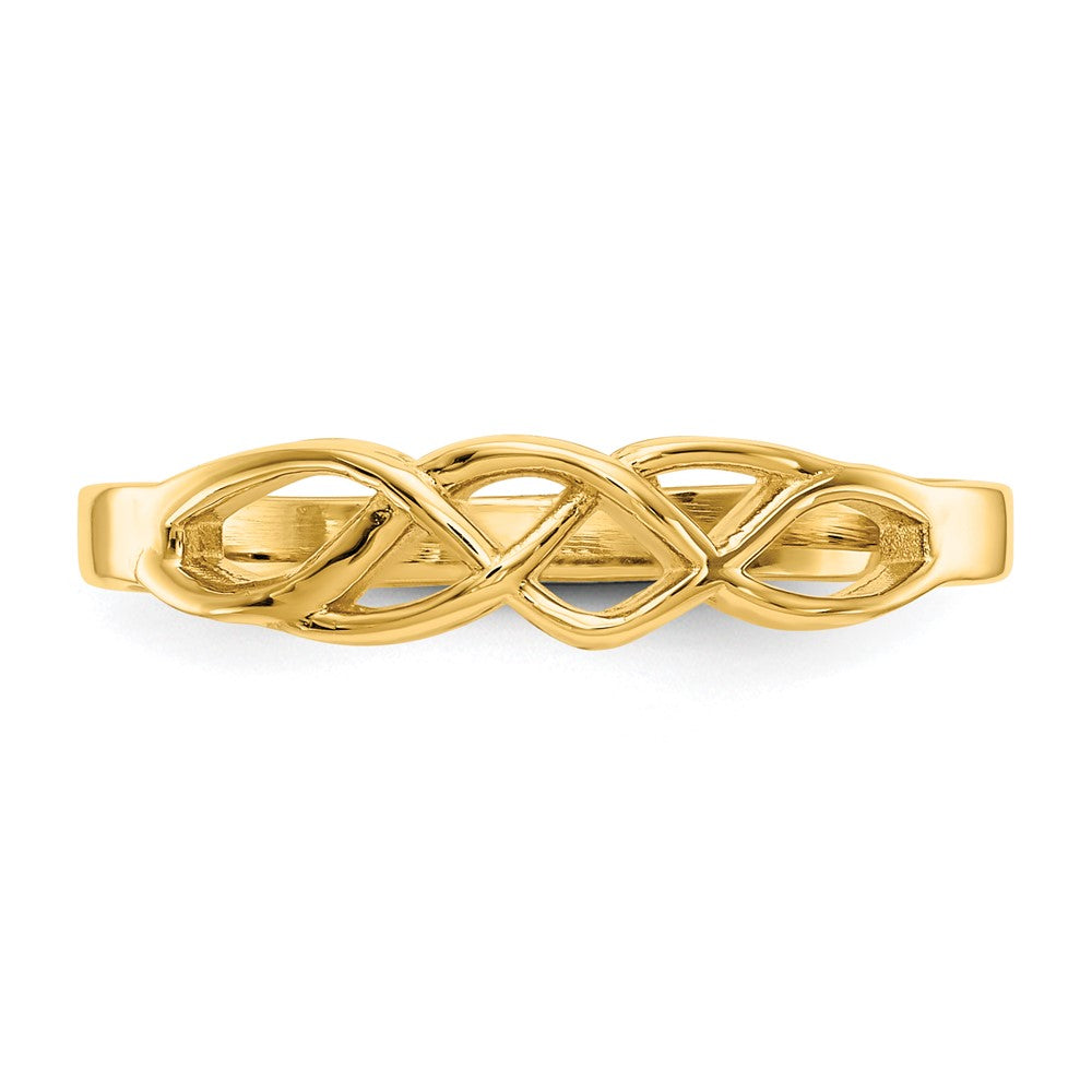 10k Free Form Knot Ring