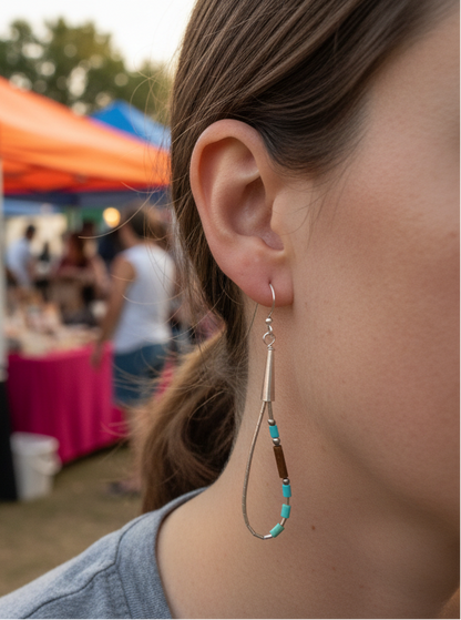 Sterling silver loops