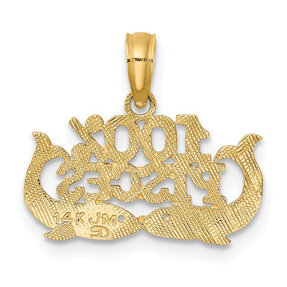 14K 100% PISCES Zodiac Charm