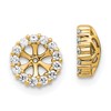 10k 1/4 carat Diamond 4.25mm Opening Round Earring Jackets
