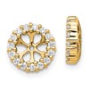 10k 1/2 carat Diamond 5.25mm Opening Round Earring Jackets
