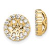 14k 1/2 carat Lab Grown Diamond VS/SI+ G+ for 6.5 mm Earring Jacket
