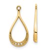 10k Diamond Teardrop Dangle Earring Jackets