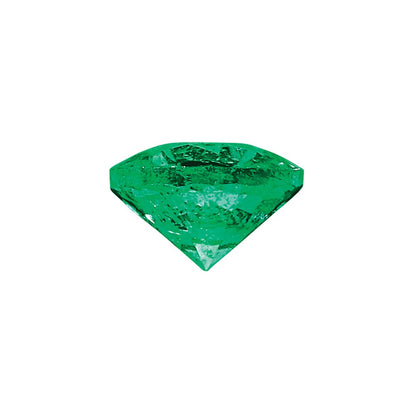 2.75mm Round Diamond-cut Emerald AAA Quality