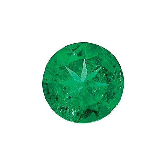 1.75mm Round Dimond-cut Emerald AAA Quality