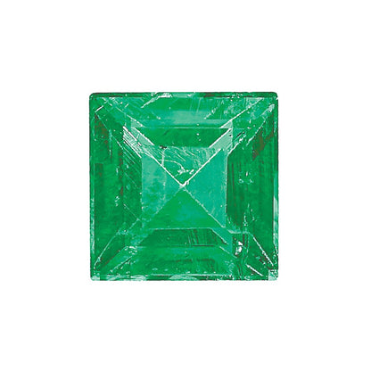 2.5mm Square Step-cut Emerald A Quality