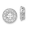 True Origin 14K White Gold 1 carat Lab Grown Diamond VS+ F+ for 5-5.5mm Studs Complete Earring Jackets