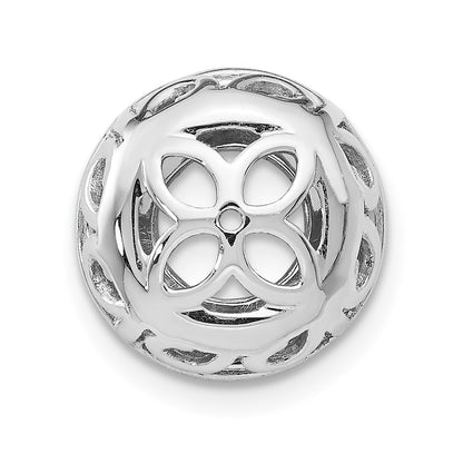 True Origin 14K White Gold 1 carat Lab Grown Diamond VS+ F+ for 5.5-6mm Studs Complete Earring Jackets