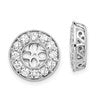 True Origin 14K White Gold 1 carat Lab Grown Diamond VS+ F+ for 5.5-6mm Studs Complete Earring Jackets