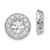 True Origin 14K White Gold 1 1/4 carat Lab Grown Diamond VS+ F+ for 6-6.5mm Studs Complete Earring Jackets