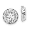 True Origin 14K White Gold 1/2 carat Lab Grown Diamond VS+ F+ for 6.5-7mm Studs Complete Earring Jackets