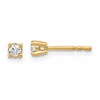 14k 1/6 carat Lab Grown Diamond VS+ F+ Round Complete Four Prong Heavyweight Stud Earrings