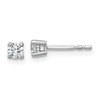 10k White Gold Round 4-Prong .25 carat Diamond Stud Earrings