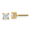 14k 5/8 carat Lab Grown Diamond VS+ F+ Round Complete Four Prong Screwback Heavyweight Stud Earrings