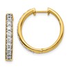 14k 1 carat Lab Grown Diamond VS/SI+ G+ Complete Hinged Hoop Earrings